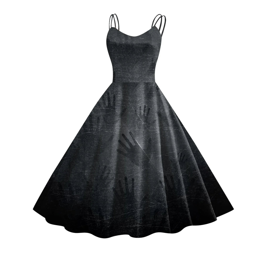 Halloween Horrible Blood Dresses For Women Masquerade Carnival Party Outfits Cosplay Costumes Disguise Roleplay A-Line Dress