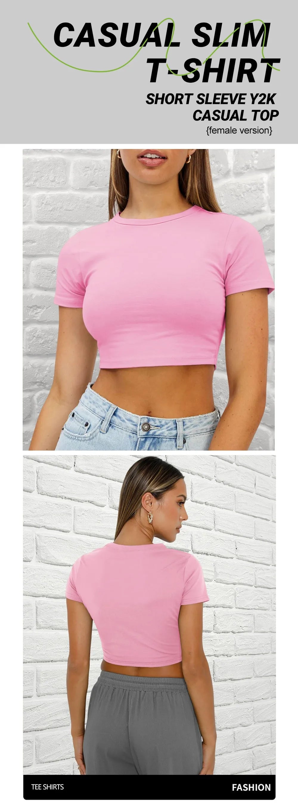 Brasil Flag Simple Camiseta  Womens Y2K T-Shirts Hip Hop Casual T Shirt Yoga Slim Short Sleeves Summer O-neck Feminina Streetwer